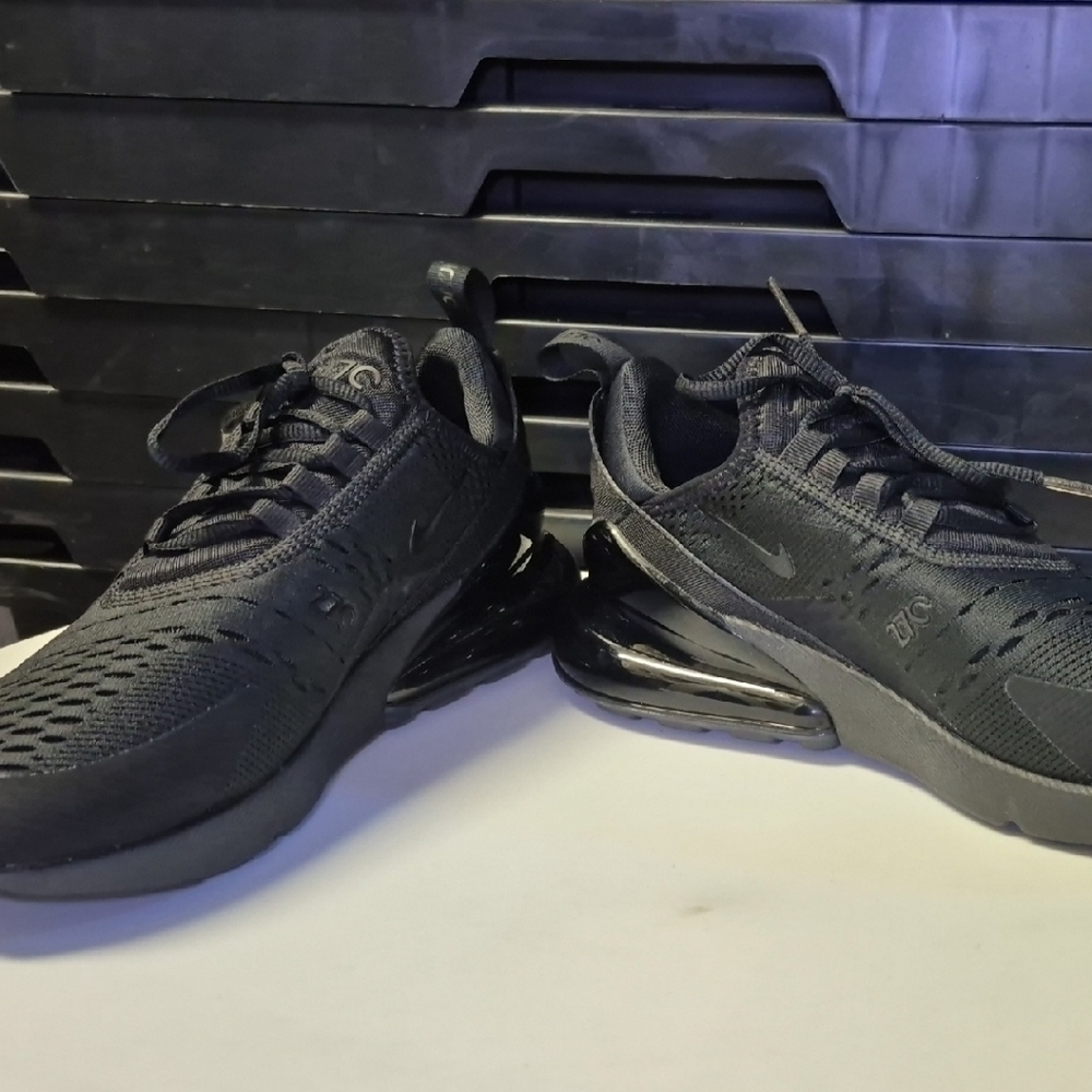 Nike Black Athletic Shoes with Textured Upper and Chunky Sole